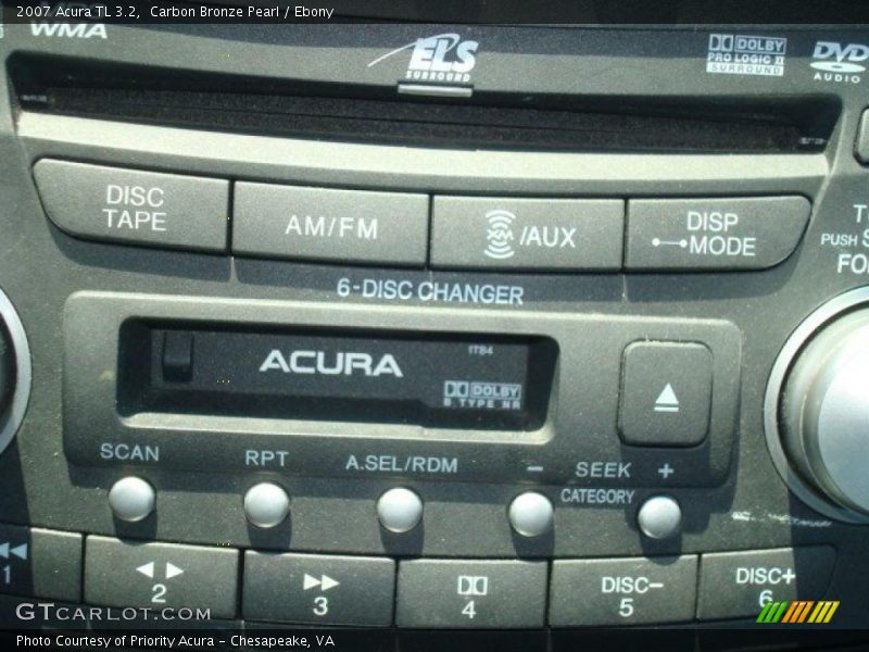 Carbon Bronze Pearl / Ebony 2007 Acura TL 3.2