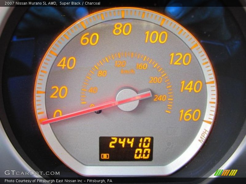 Super Black / Charcoal 2007 Nissan Murano SL AWD