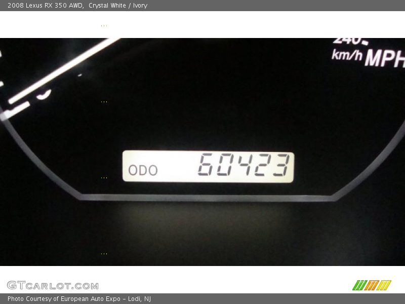 Crystal White / Ivory 2008 Lexus RX 350 AWD