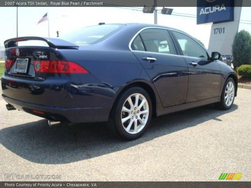 Royal Blue Pearl / Parchment 2007 Acura TSX Sedan