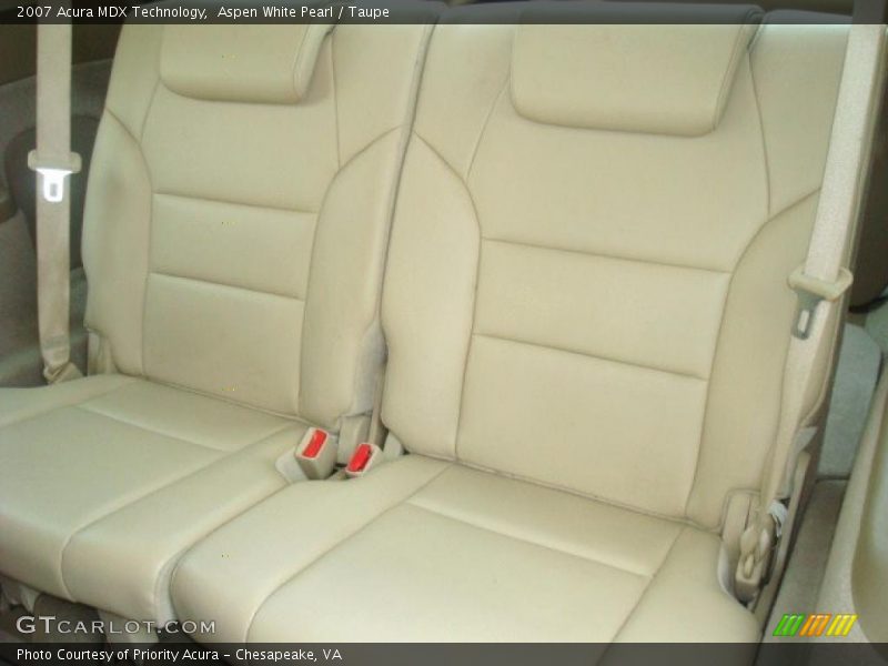 Aspen White Pearl / Taupe 2007 Acura MDX Technology