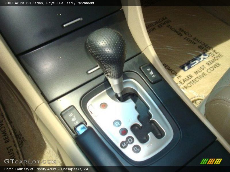 Royal Blue Pearl / Parchment 2007 Acura TSX Sedan