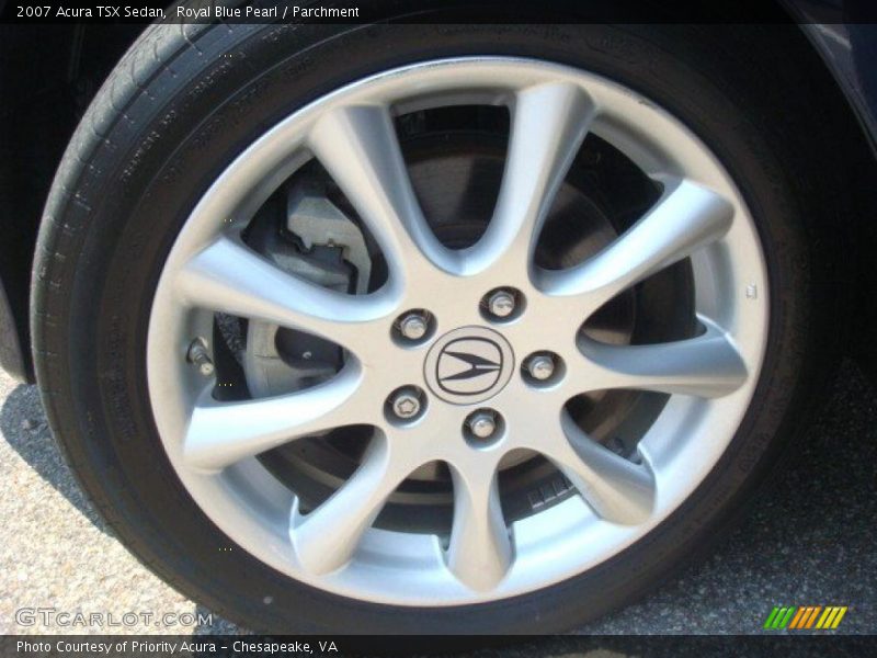 Royal Blue Pearl / Parchment 2007 Acura TSX Sedan