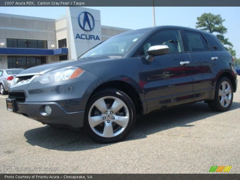 Carbon Gray Pearl / Taupe 2007 Acura RDX