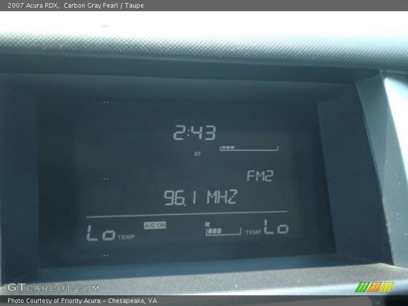 Carbon Gray Pearl / Taupe 2007 Acura RDX