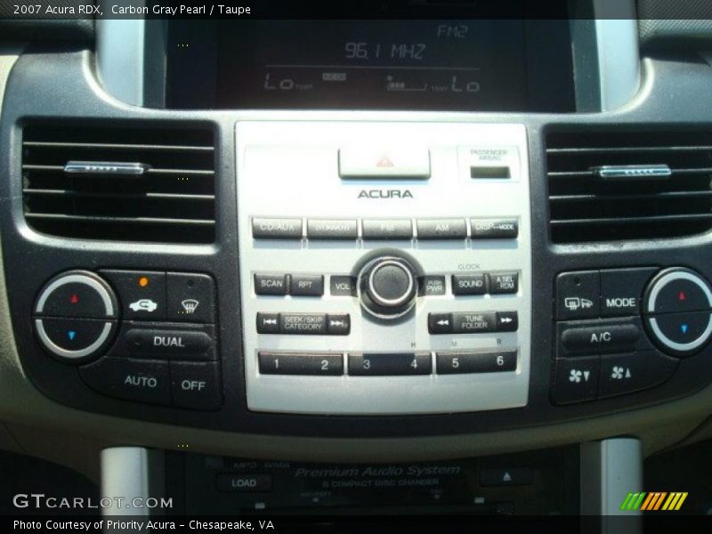 Carbon Gray Pearl / Taupe 2007 Acura RDX