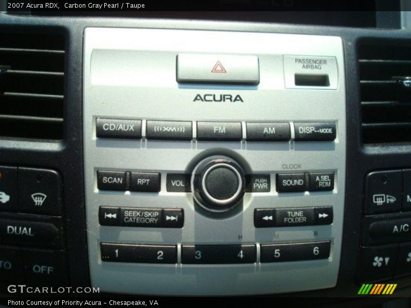 Carbon Gray Pearl / Taupe 2007 Acura RDX