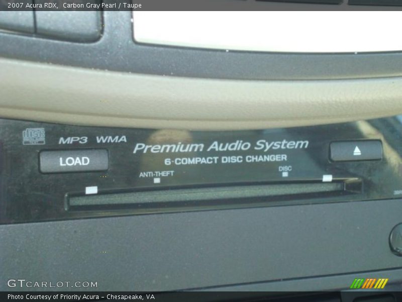 Carbon Gray Pearl / Taupe 2007 Acura RDX