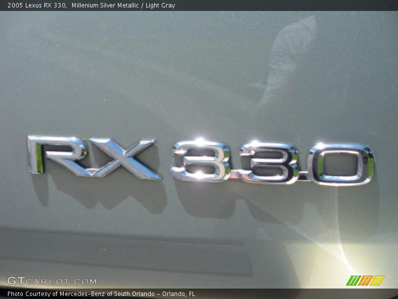 Millenium Silver Metallic / Light Gray 2005 Lexus RX 330