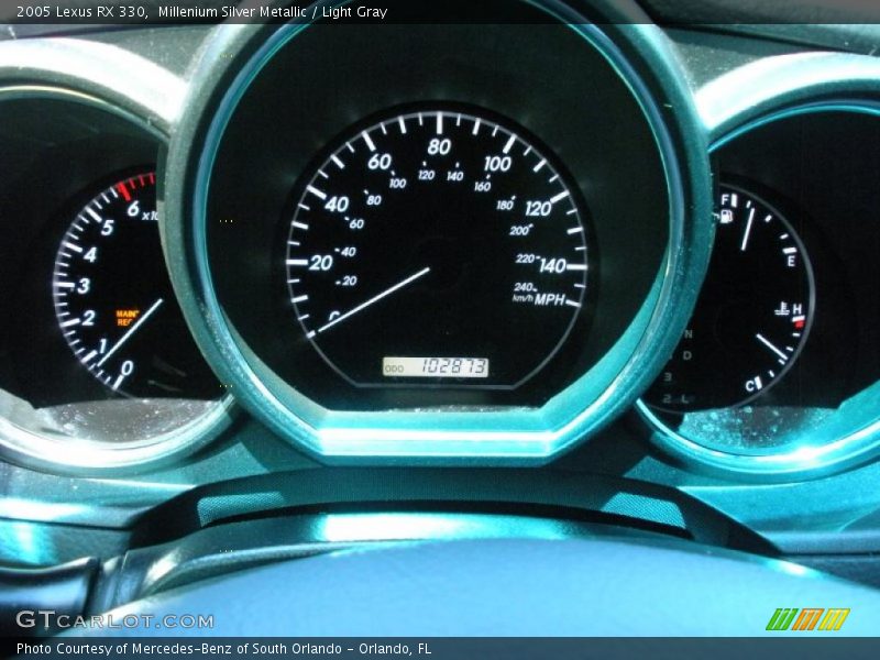Millenium Silver Metallic / Light Gray 2005 Lexus RX 330