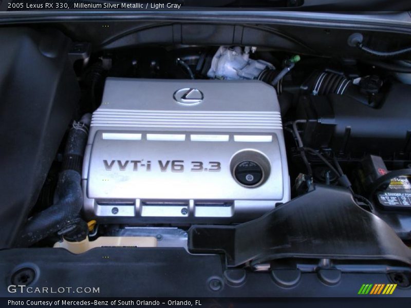 Millenium Silver Metallic / Light Gray 2005 Lexus RX 330