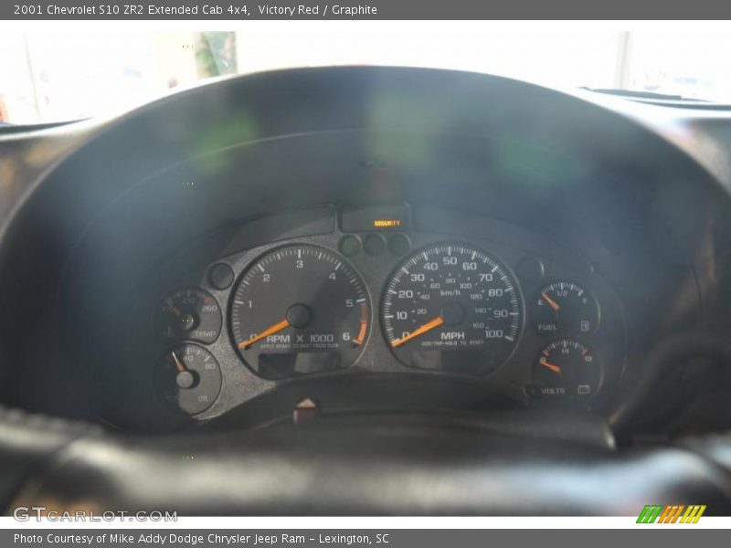 Victory Red / Graphite 2001 Chevrolet S10 ZR2 Extended Cab 4x4