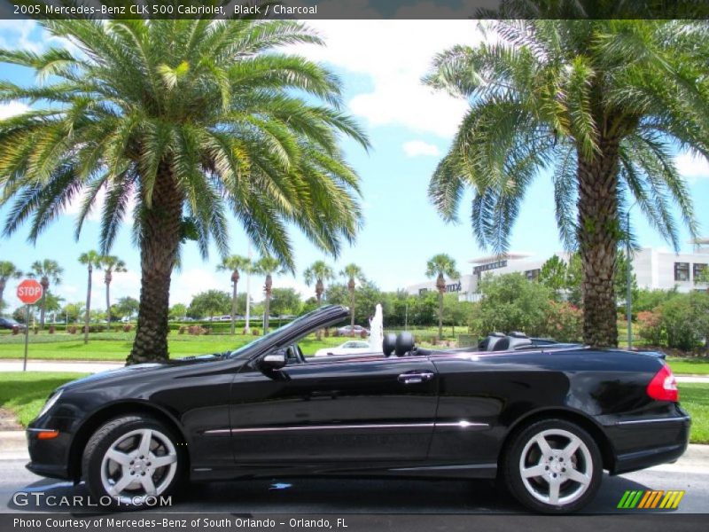Black / Charcoal 2005 Mercedes-Benz CLK 500 Cabriolet