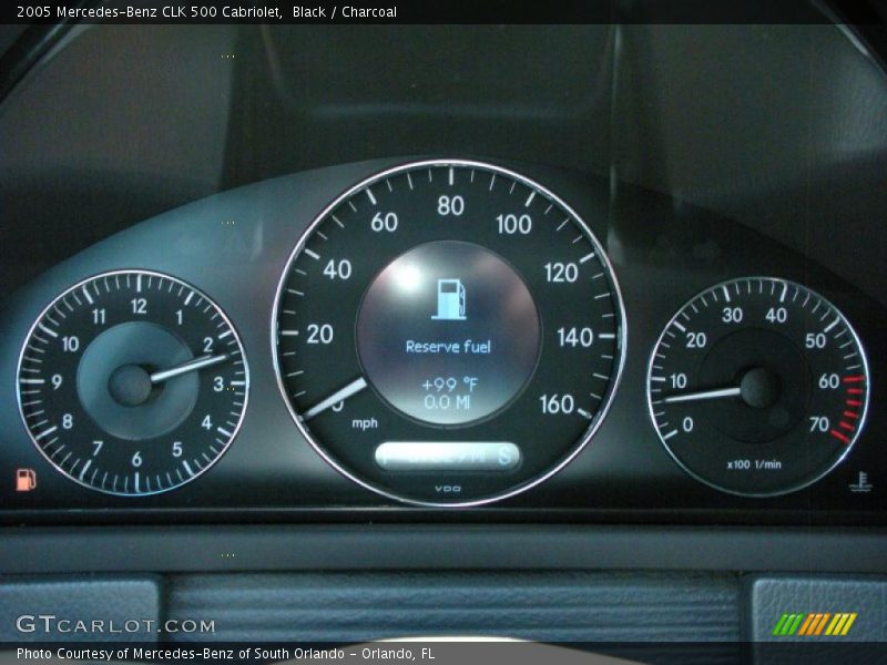Black / Charcoal 2005 Mercedes-Benz CLK 500 Cabriolet