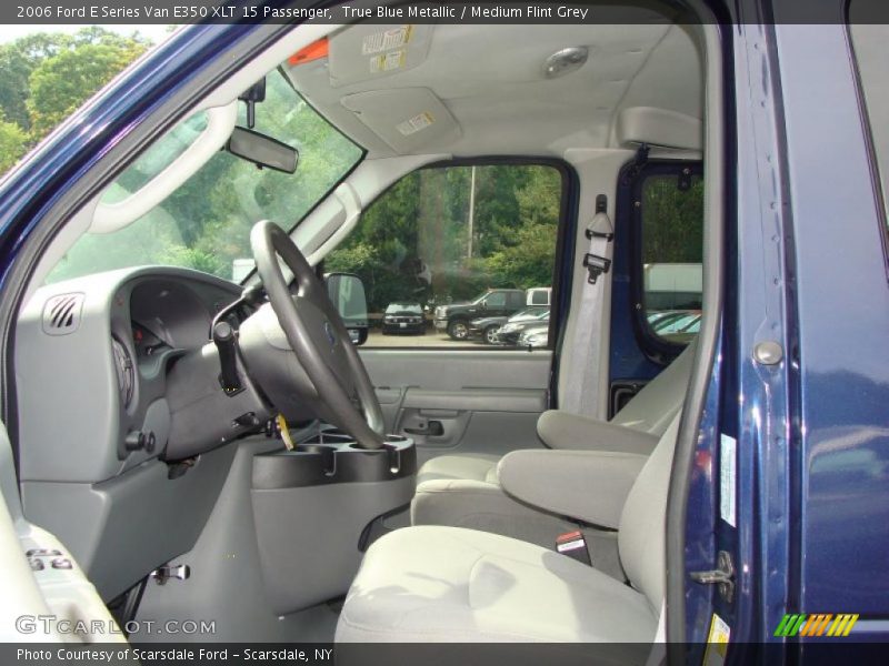 True Blue Metallic / Medium Flint Grey 2006 Ford E Series Van E350 XLT 15 Passenger