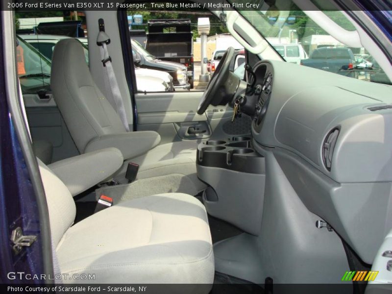 True Blue Metallic / Medium Flint Grey 2006 Ford E Series Van E350 XLT 15 Passenger