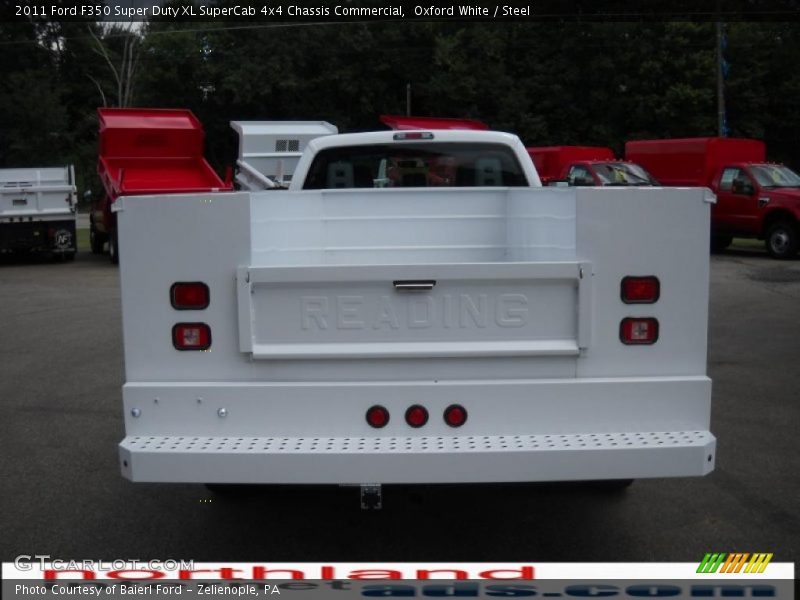 Oxford White / Steel 2011 Ford F350 Super Duty XL SuperCab 4x4 Chassis Commercial