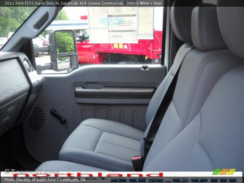 Oxford White / Steel 2011 Ford F350 Super Duty XL SuperCab 4x4 Chassis Commercial