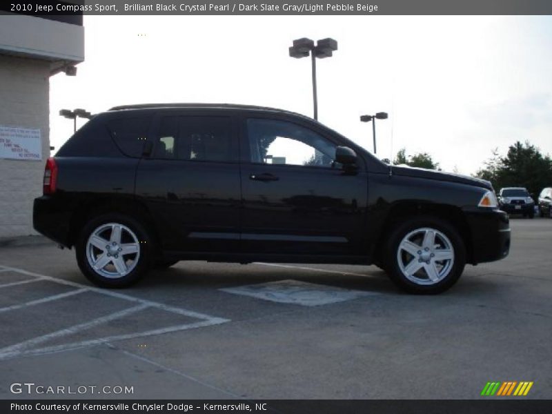 Brilliant Black Crystal Pearl / Dark Slate Gray/Light Pebble Beige 2010 Jeep Compass Sport