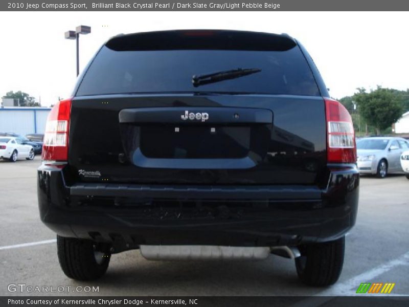Brilliant Black Crystal Pearl / Dark Slate Gray/Light Pebble Beige 2010 Jeep Compass Sport