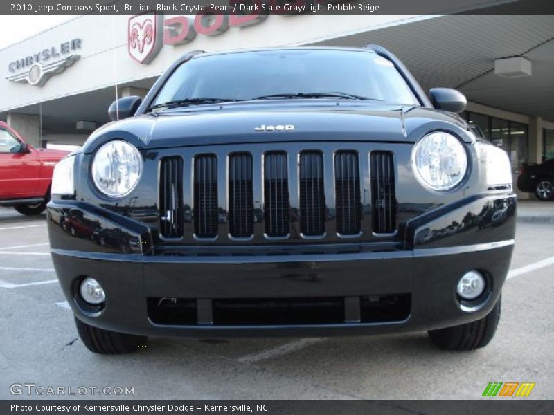 Brilliant Black Crystal Pearl / Dark Slate Gray/Light Pebble Beige 2010 Jeep Compass Sport