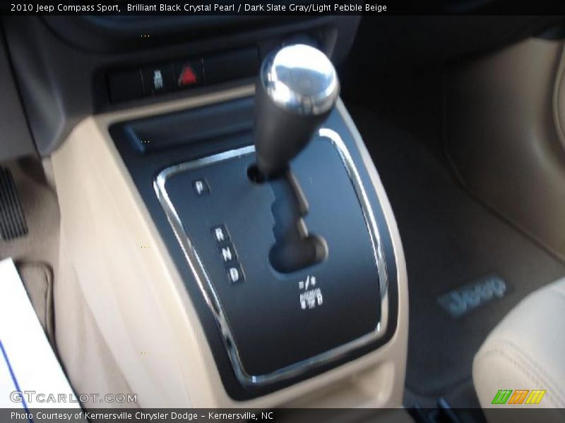 Brilliant Black Crystal Pearl / Dark Slate Gray/Light Pebble Beige 2010 Jeep Compass Sport