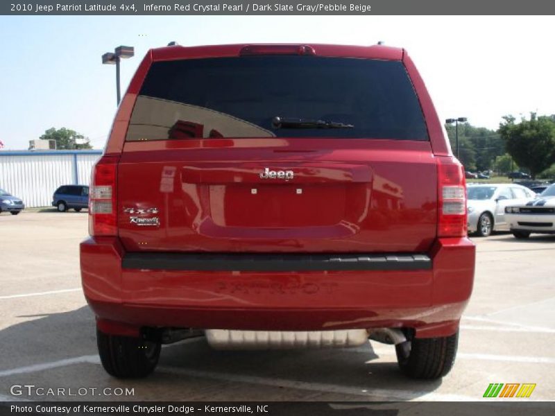 Inferno Red Crystal Pearl / Dark Slate Gray/Pebble Beige 2010 Jeep Patriot Latitude 4x4