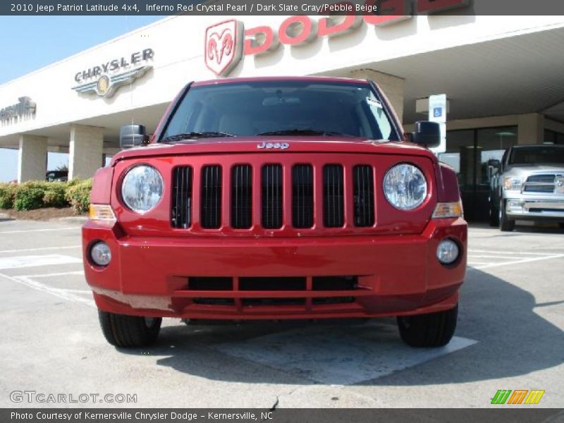 Inferno Red Crystal Pearl / Dark Slate Gray/Pebble Beige 2010 Jeep Patriot Latitude 4x4