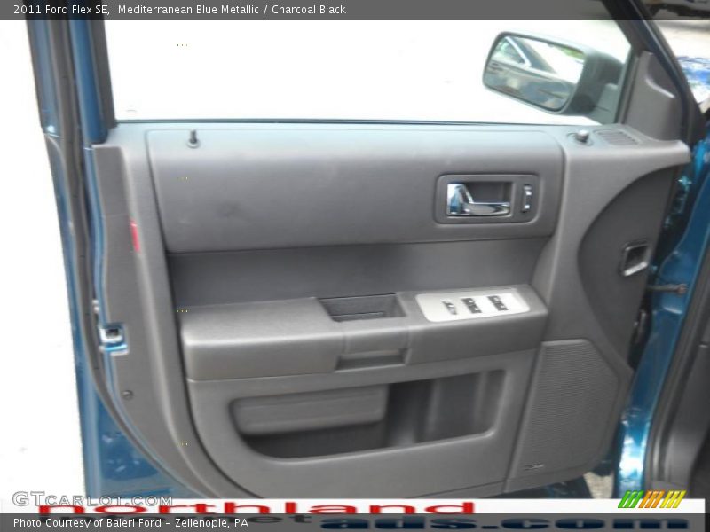 Mediterranean Blue Metallic / Charcoal Black 2011 Ford Flex SE