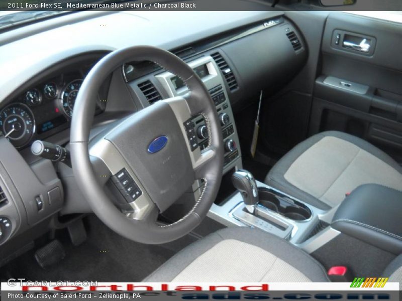 Mediterranean Blue Metallic / Charcoal Black 2011 Ford Flex SE