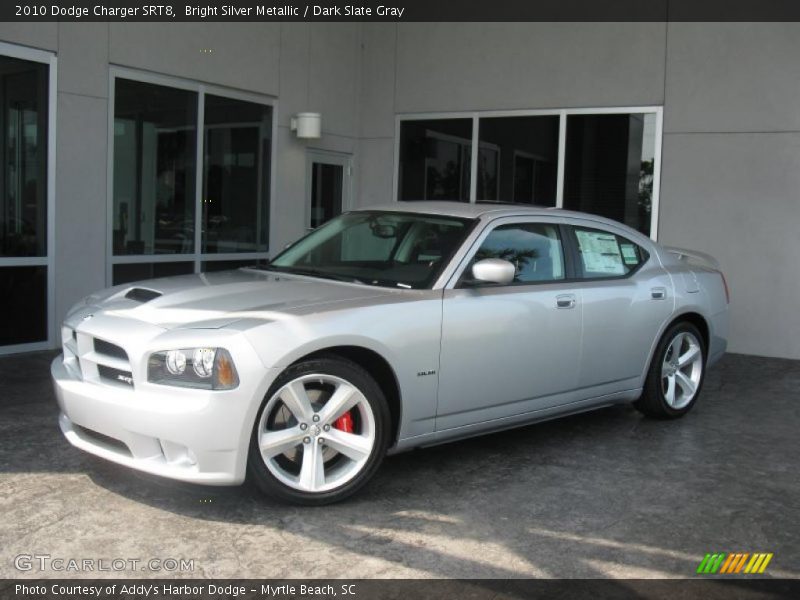 Bright Silver Metallic / Dark Slate Gray 2010 Dodge Charger SRT8