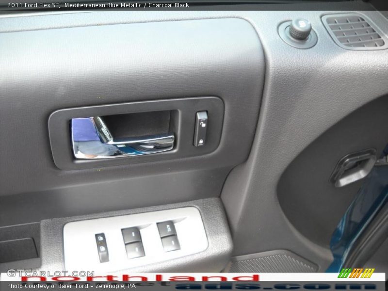 Mediterranean Blue Metallic / Charcoal Black 2011 Ford Flex SE