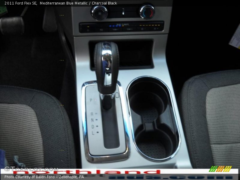 Mediterranean Blue Metallic / Charcoal Black 2011 Ford Flex SE