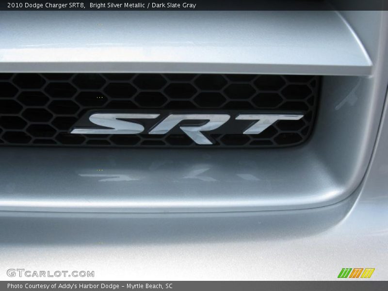 Bright Silver Metallic / Dark Slate Gray 2010 Dodge Charger SRT8