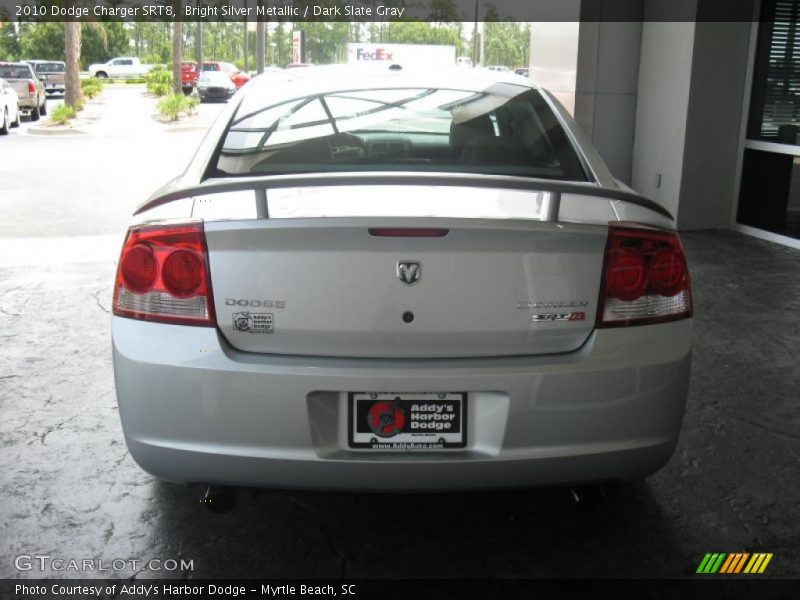 Bright Silver Metallic / Dark Slate Gray 2010 Dodge Charger SRT8