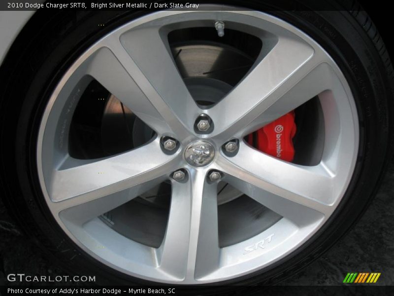 Bright Silver Metallic / Dark Slate Gray 2010 Dodge Charger SRT8