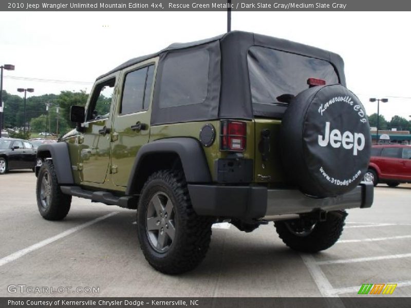 Rescue Green Metallic / Dark Slate Gray/Medium Slate Gray 2010 Jeep Wrangler Unlimited Mountain Edition 4x4