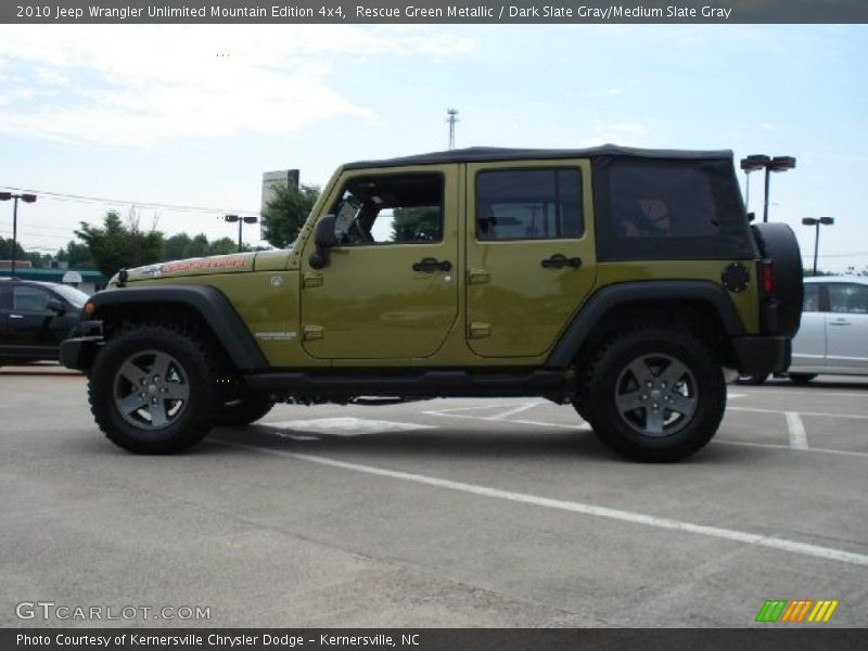 Rescue Green Metallic / Dark Slate Gray/Medium Slate Gray 2010 Jeep Wrangler Unlimited Mountain Edition 4x4