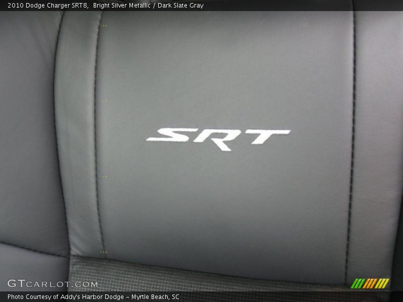 Bright Silver Metallic / Dark Slate Gray 2010 Dodge Charger SRT8