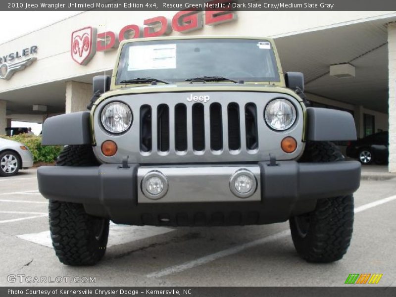 Rescue Green Metallic / Dark Slate Gray/Medium Slate Gray 2010 Jeep Wrangler Unlimited Mountain Edition 4x4