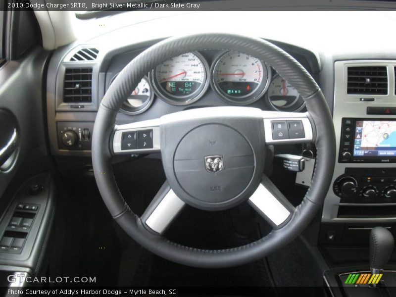 Bright Silver Metallic / Dark Slate Gray 2010 Dodge Charger SRT8