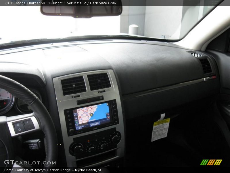 Bright Silver Metallic / Dark Slate Gray 2010 Dodge Charger SRT8