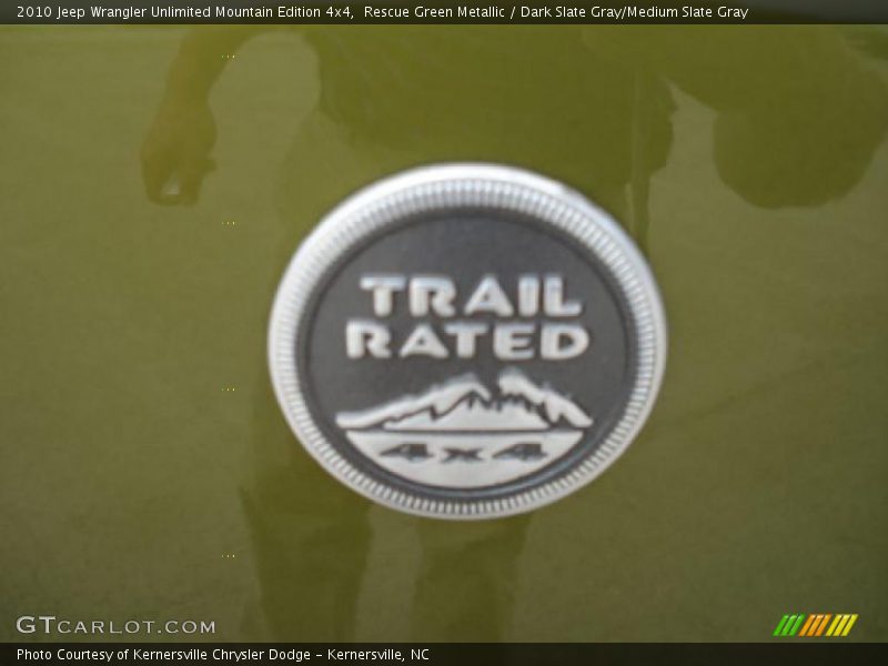 Rescue Green Metallic / Dark Slate Gray/Medium Slate Gray 2010 Jeep Wrangler Unlimited Mountain Edition 4x4