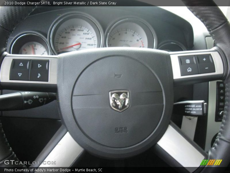Bright Silver Metallic / Dark Slate Gray 2010 Dodge Charger SRT8