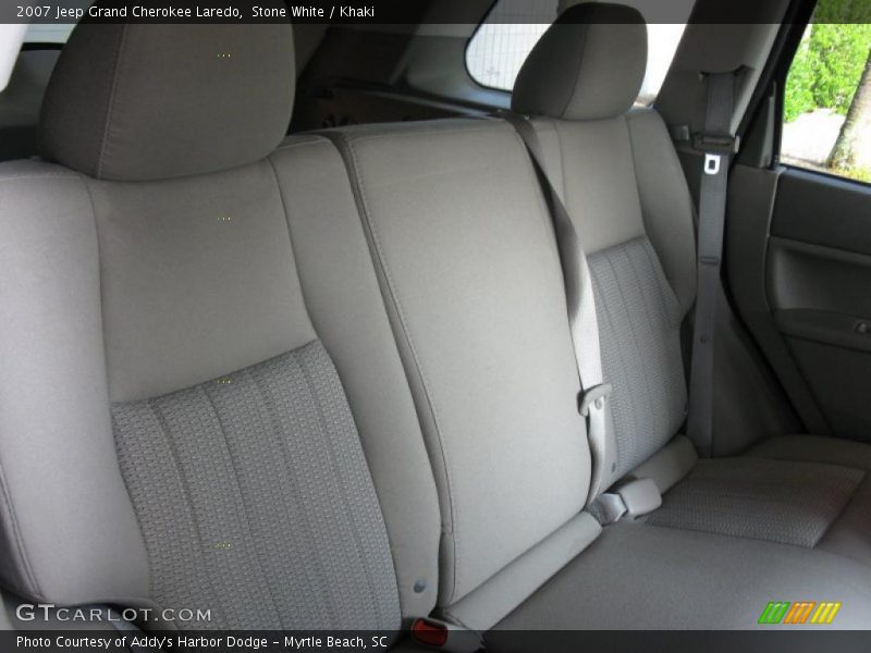 Stone White / Khaki 2007 Jeep Grand Cherokee Laredo
