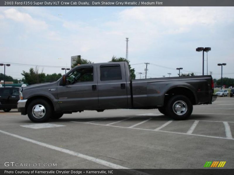 Dark Shadow Grey Metallic / Medium Flint 2003 Ford F350 Super Duty XLT Crew Cab Dually