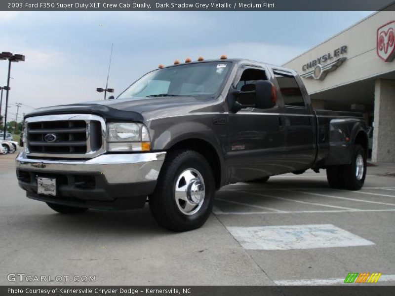 Dark Shadow Grey Metallic / Medium Flint 2003 Ford F350 Super Duty XLT Crew Cab Dually