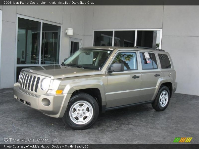 Light Khaki Metallic / Dark Slate Gray 2008 Jeep Patriot Sport