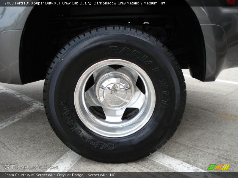 Dark Shadow Grey Metallic / Medium Flint 2003 Ford F350 Super Duty XLT Crew Cab Dually