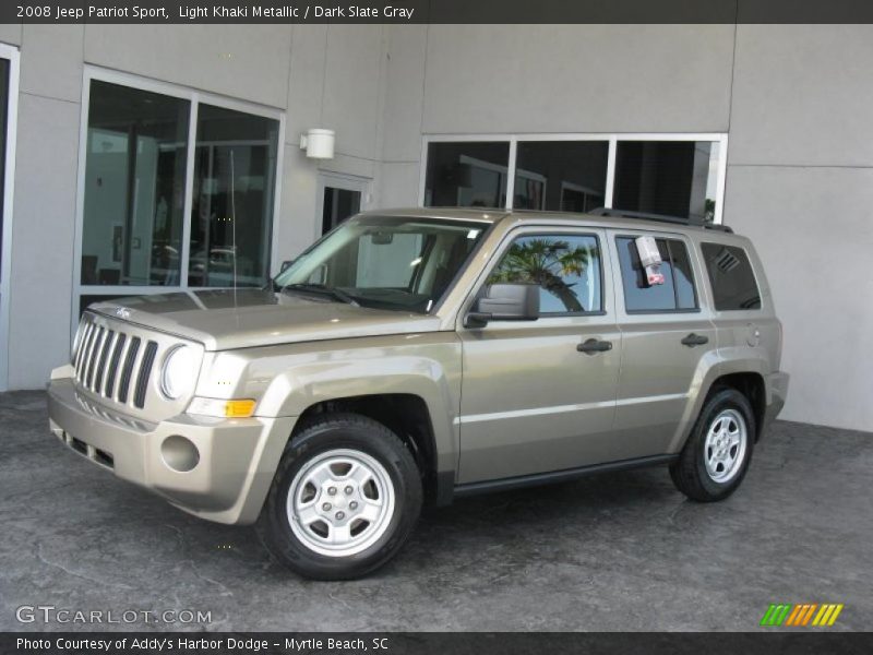 Light Khaki Metallic / Dark Slate Gray 2008 Jeep Patriot Sport
